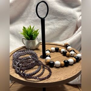 Elegant Beaded Bracelet Set